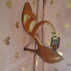 Caramel color stiletto heels